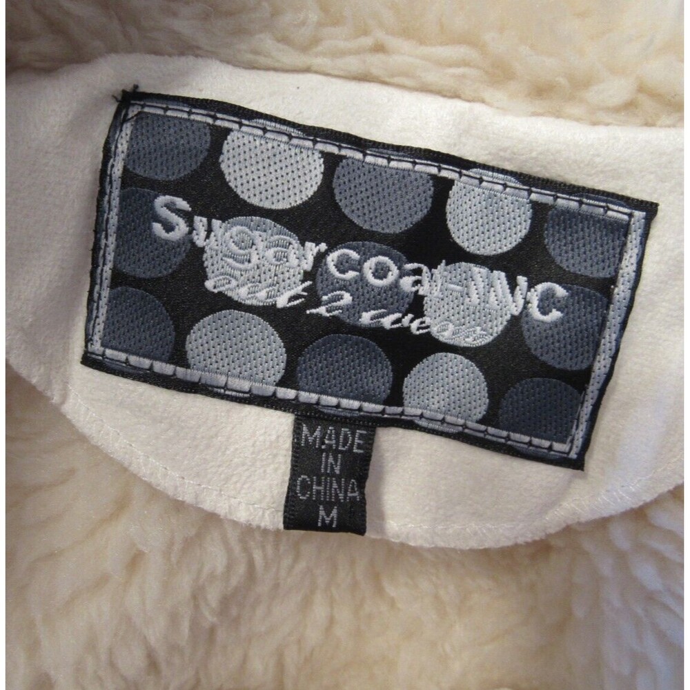 Sugarcoat - Inc Women's Creamy White Sweater Jacket/Coat Size Med - Picture 3 of 7